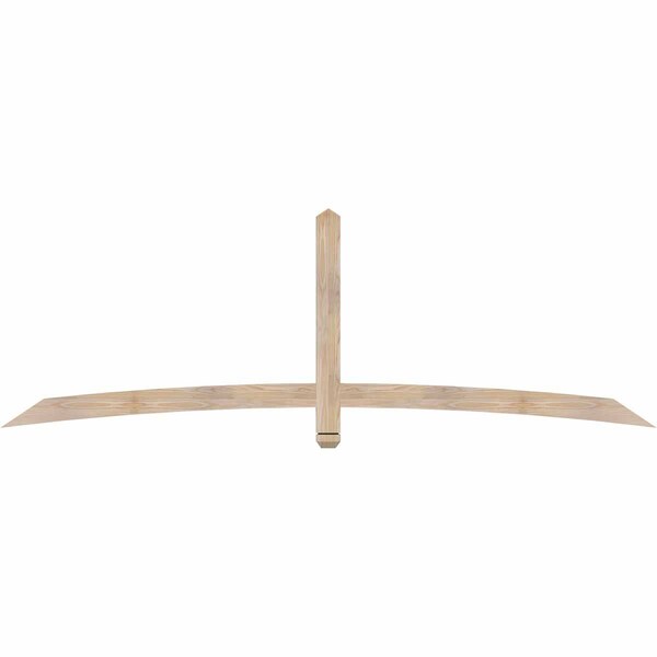 Ekena Millwork Bellingham Smooth Timber Gable Bracket, Douglas Fir, 96"W x 32"H x 1 1/2"D x 3 1/2"F, 8/12 Pitch GBW096X32X0204BEL00SDF - main